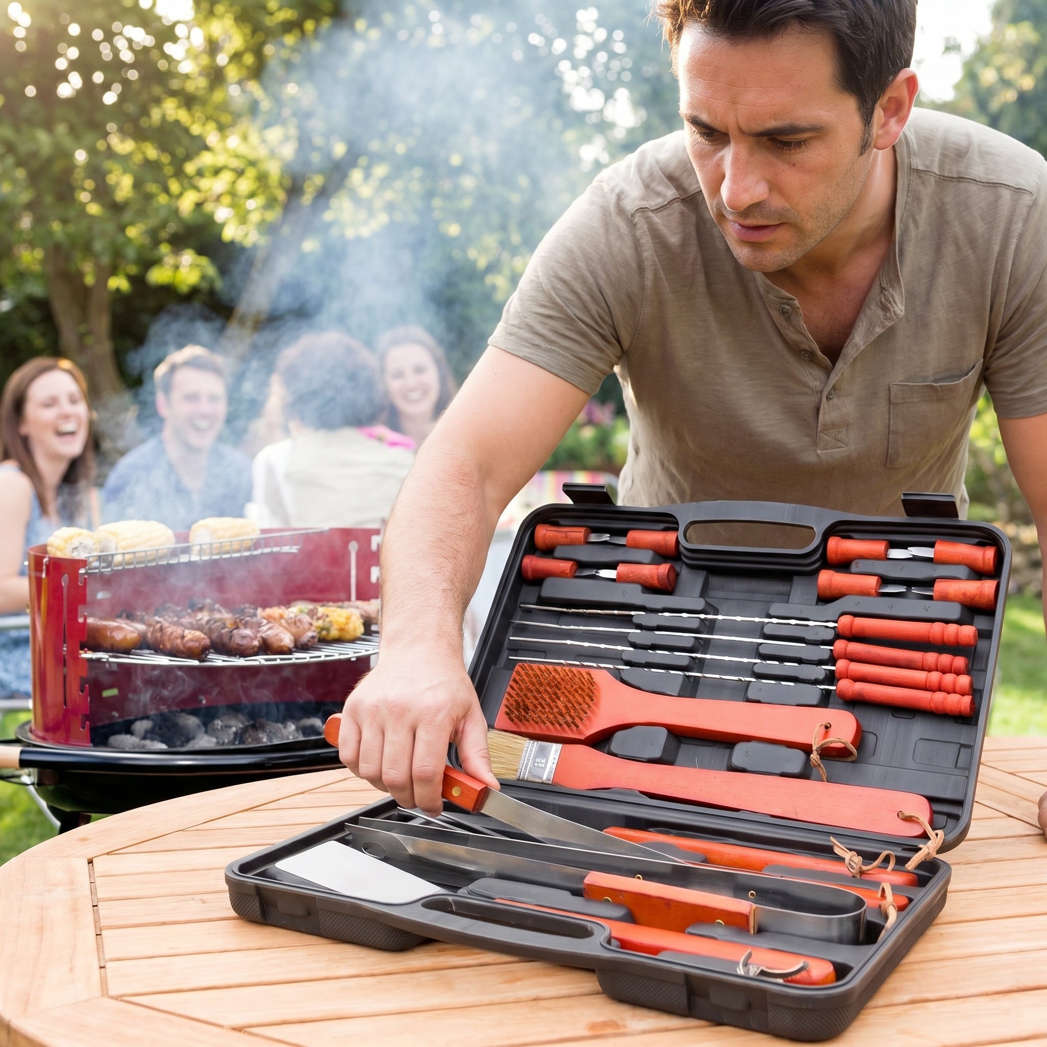Barbecase — Kit de Barbacoa Profesional 18 piezas