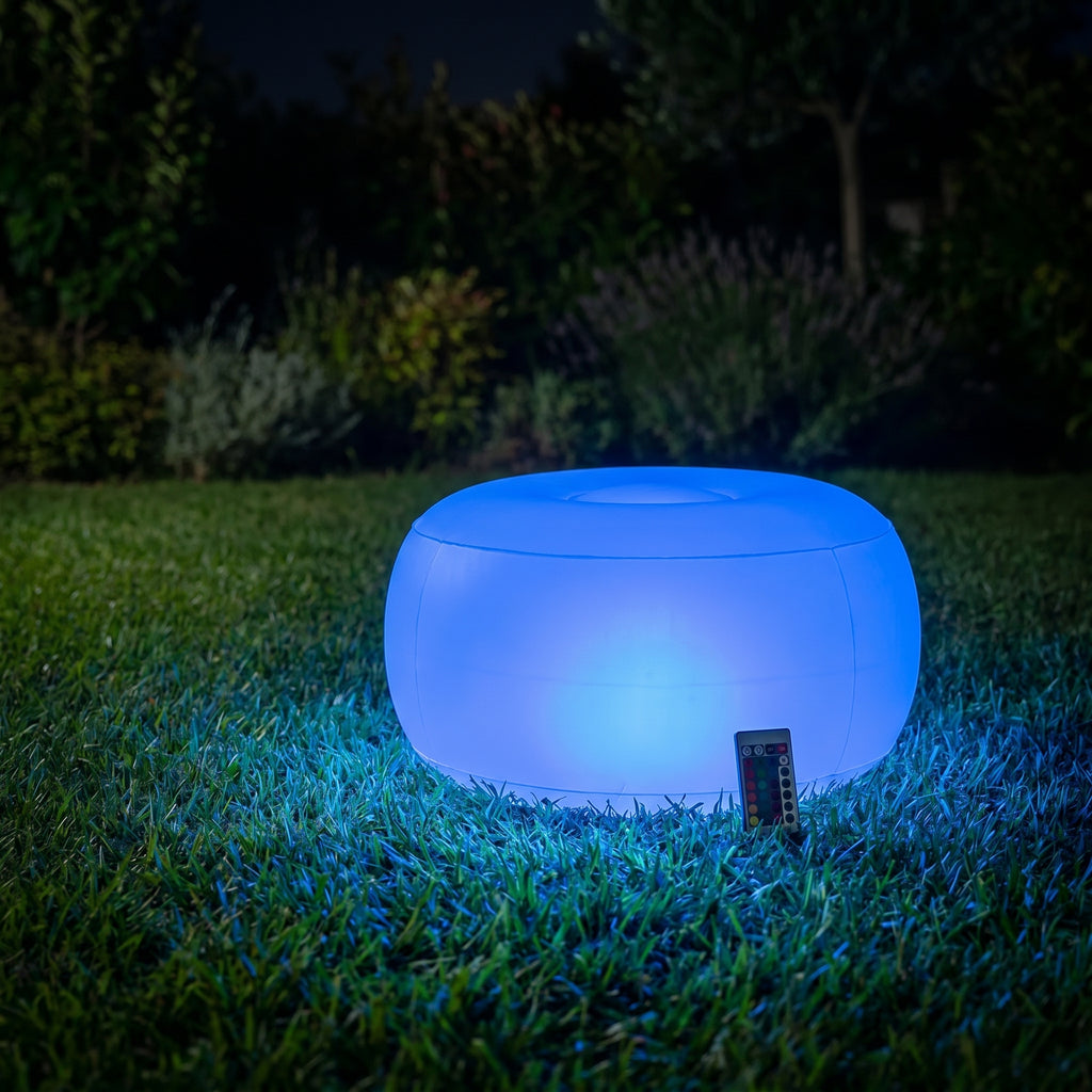 Reposapiés Hinchable LED RGB