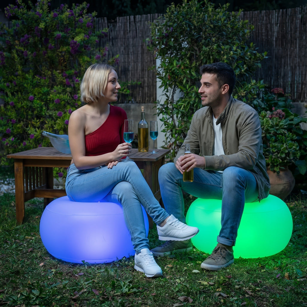 Reposapiés Hinchable LED RGB