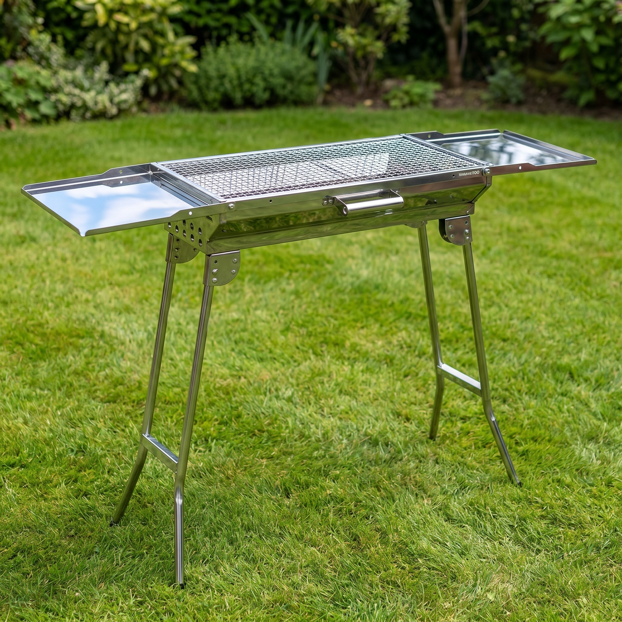 Barbacoa Plegable de Acero Inox