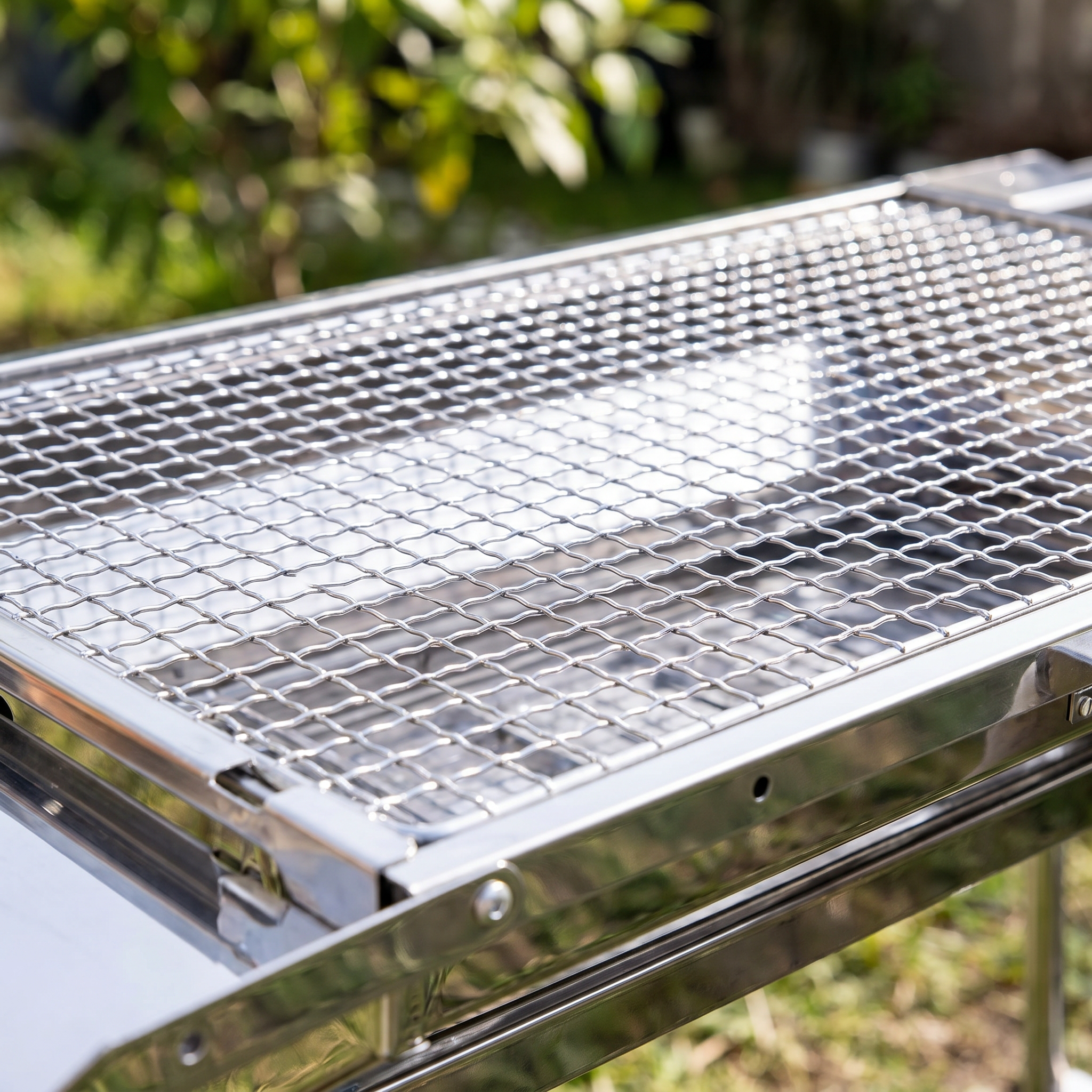 Barbacoa Plegable de Acero Inox