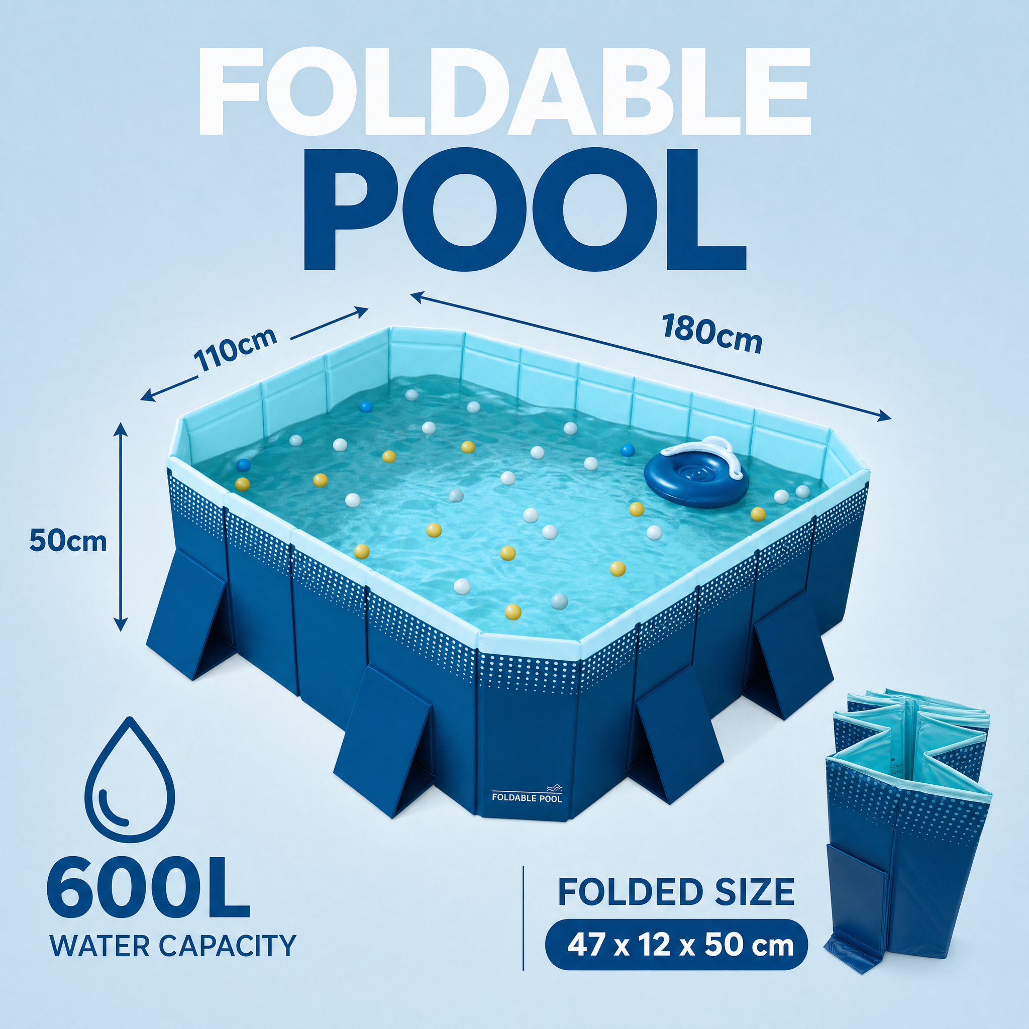 Piscina Plegable— 600L