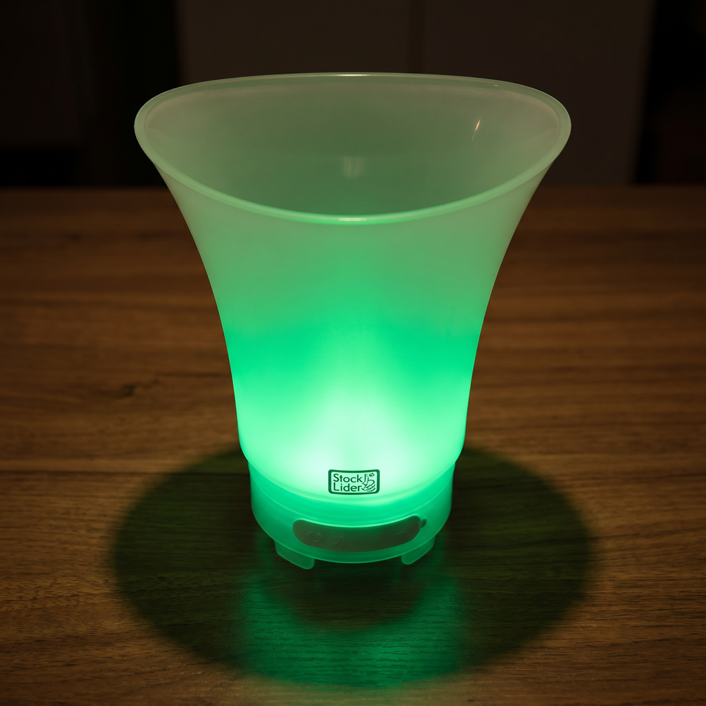 Cubitera LED con Altavoz Bluetooth